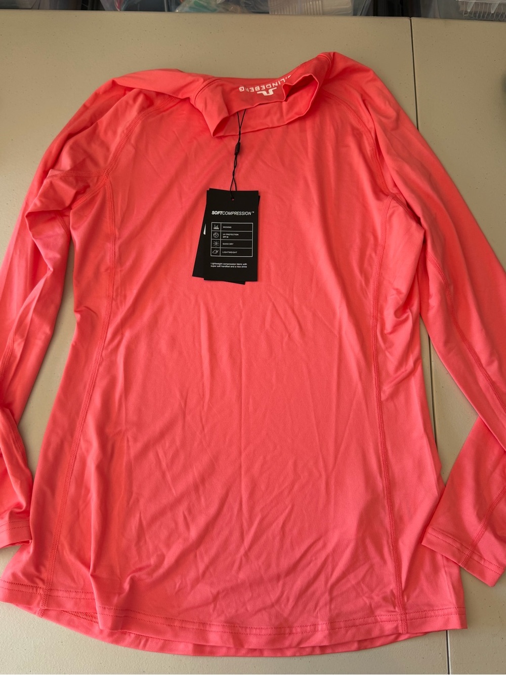 J.Lindeberg Coral ASA soft compression uv Long Sleeve Performance Top